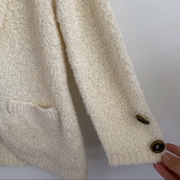 eci Teddy Cardigan Blazer Sweater SZ M (fits like a small) - Picture 3 of 9